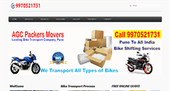 Desktop Screenshot of biketransportpune.com