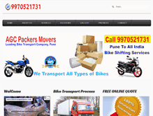 Tablet Screenshot of biketransportpune.com